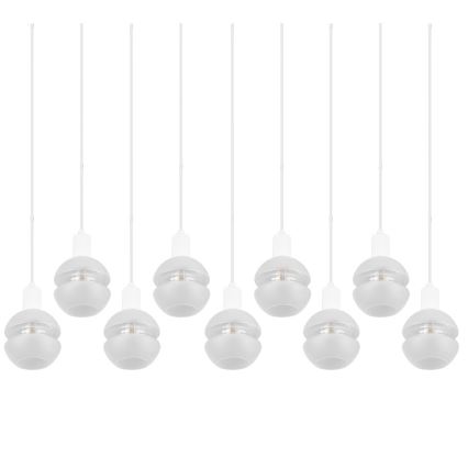 Trio - Żyrandol na linkach MELA 9xE14/25W/230V biały