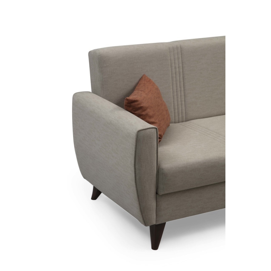 Trzyosobowa rozkładana sofa KORFU beżowa