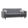 Trzyosobowa rozkładana sofa KORFU ciemnoszara