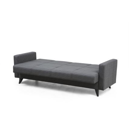 Trzyosobowa rozkładana sofa KORFU ciemnoszara