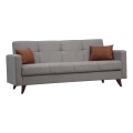 Trzyosobowa rozkładana sofa KORFU jasnoszara