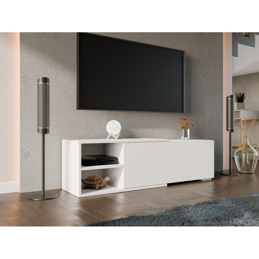TV Stół CLIF 40x180 cm biały