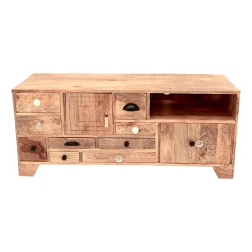 TV Stół MANU 120x50 cm lite drewno/drzewo magowe