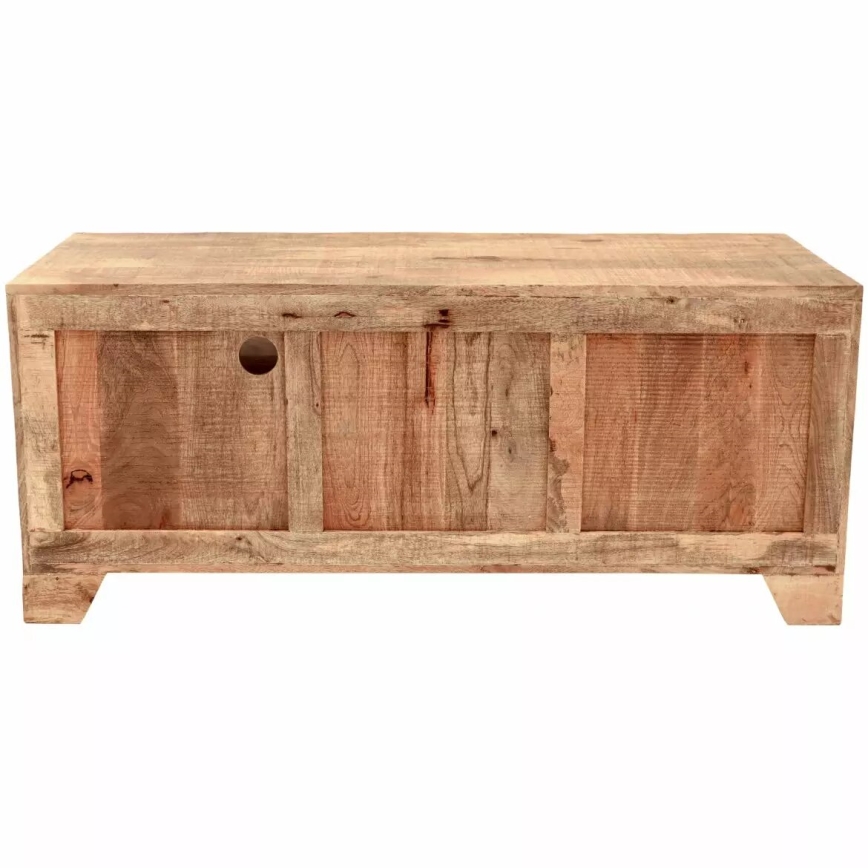 TV Stół MANU 120x50 cm lite drewno/drzewo magowe