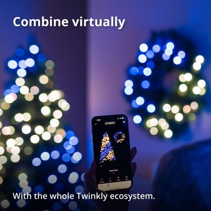 Twinkly - LED RGB Ściemnialny wieniec świąteczny 50xLED śr. 60 cm Wi-Fi