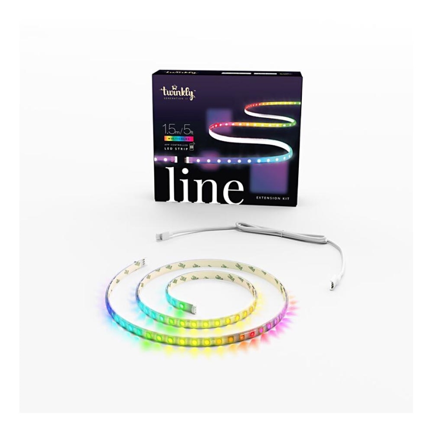 Twinkly - LED RGB Ściemnialna taśma przedłużająca LINE 100xLED 1,5 m Wi-Fi