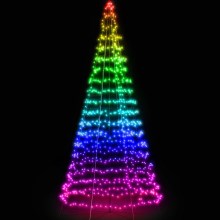 Twinkly - LED RGB Ściemnialna zewnętrzna choinka bożonarodzeniowa LIGHT TREE 300xLED 2m IP44 Wi-Fi