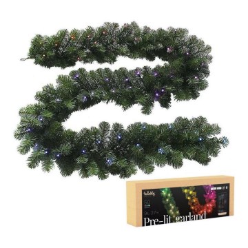 Twinkly - LED RGBW Ściemnialna bożonarodzeniowa dekoracja PRE-LIT GARLAND 50xLED 3,15 m Wi-Fi