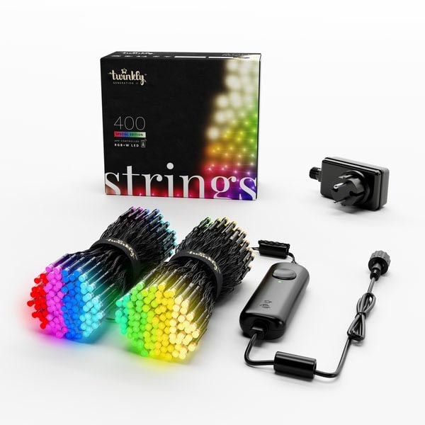 Twinkly - LED RGBW Ściemnialny zewnętrzny łańcuch bożonarodzeniowy STRINGS 400xLED 35,5m IP44 Wi-Fi