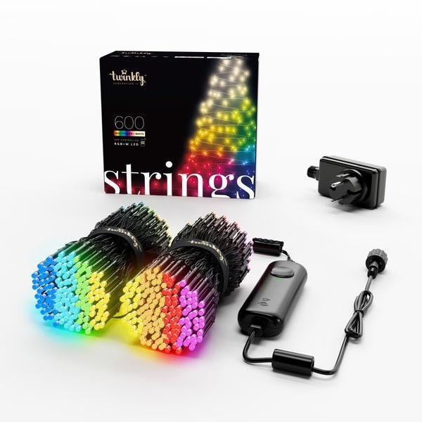 Twinkly - LED RGBW Ściemnialny zewnętrzny łańcuch bożonarodzeniowy STRINGS 600xLED 51,5m IP44 Wi-Fi
