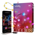 Twinkly - ściemnialny łańcuch świetlny LED RGB CANDIES, 200 diod LED, 14 m, USB, Wi-Fi