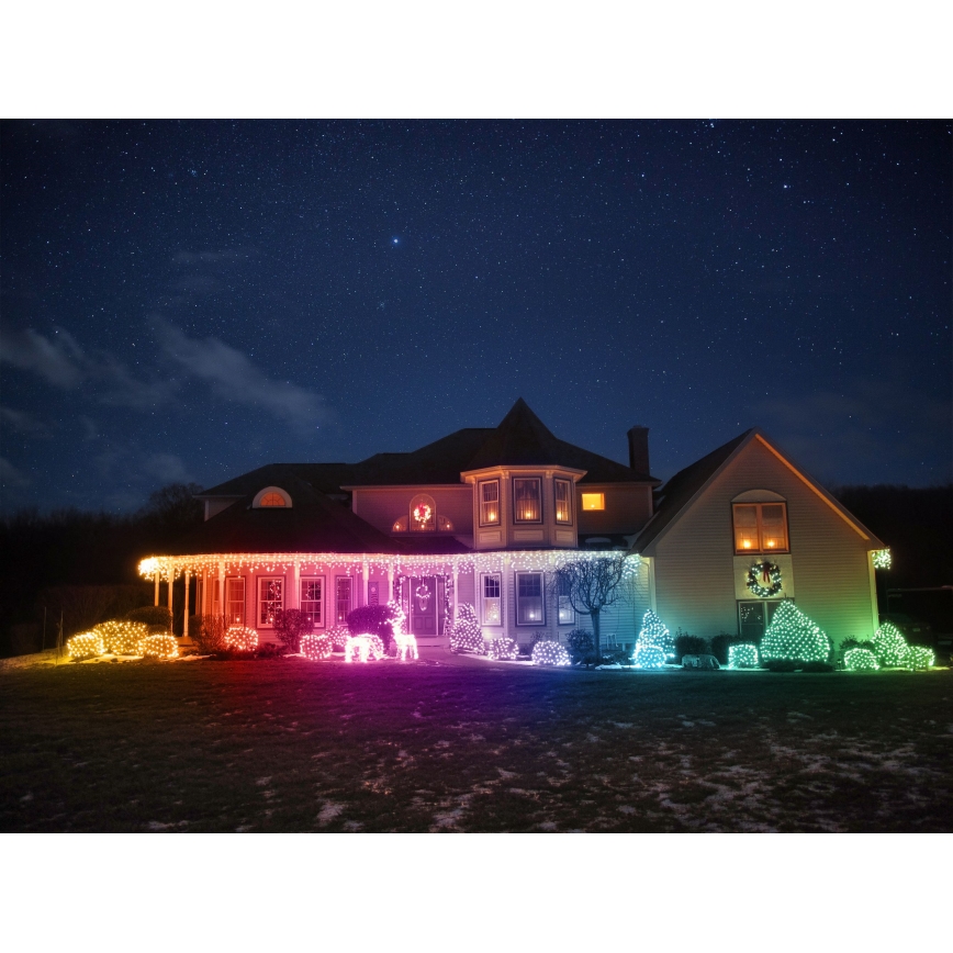 Twinkly - LED RGBW Ściemnialny zewnętrzny świąteczny renifer REINGEERS 160xLED IP44 Wi-Fi