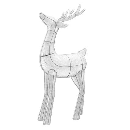 Twinkly - LED RGBW Ściemnialny zewnętrzny świąteczny renifer REINGEERS 240xLED IP44 Wi-Fi