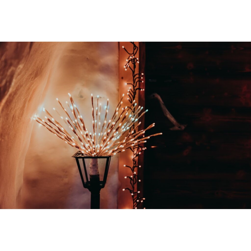 Twinkly - LED RGB Ściemnialna zewnętrzna poinsecja SPRITZER 200xLED IP44 Wi-Fi