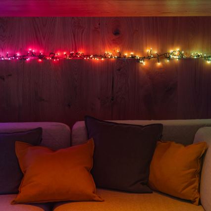 Twinkly - LED RGBW Ściemnialny zewnętrzny Łańcuch świąteczny CLUSTER 400xLED 9,5m IP44 Wi-Fi