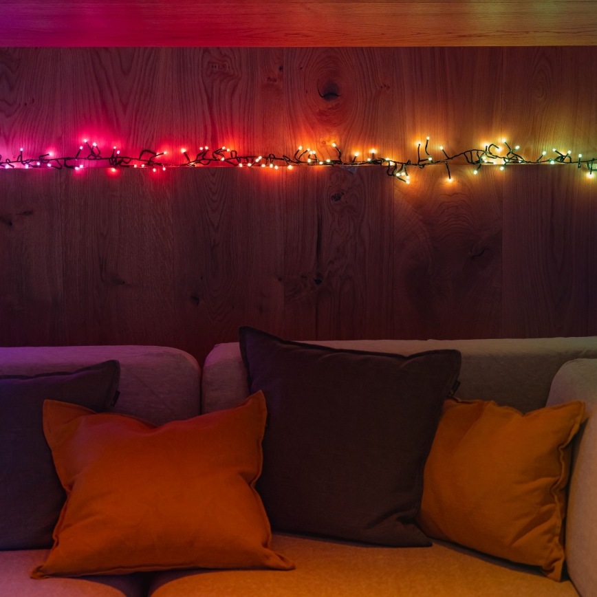 Twinkly - LED RGBW Ściemnialny zewnętrzny Łańcuch świąteczny CLUSTER 400xLED 9,5m IP44 Wi-Fi