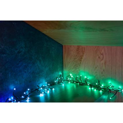 Twinkly - LED RGBW Ściemnialny zewnętrzny Łańcuch świąteczny CLUSTER 400xLED 9,5m IP44 Wi-Fi