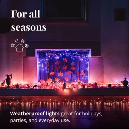 Twinkly - LED RGBW Ściemnialny zewnętrzny Łańcuch świąteczny CLUSTER 400xLED 9,5m IP44 Wi-Fi