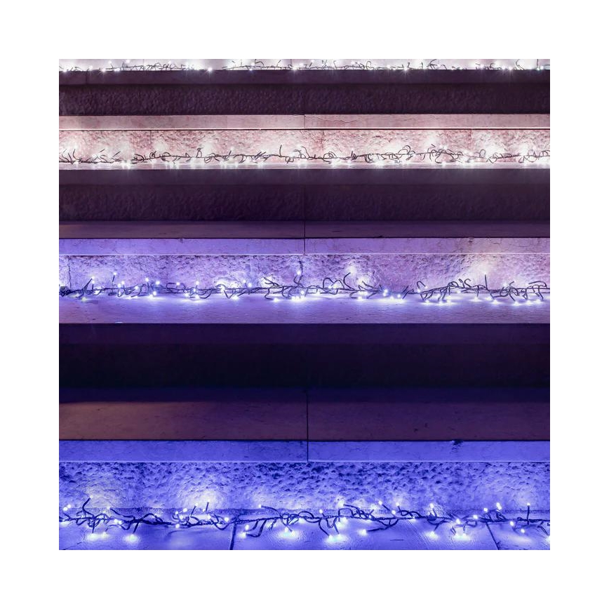 Twinkly - LED RGB Ściemnialny zewnętrzny łańcuch bożonarodzeniowy CLUSTER 400xLED 9,5m IP44 Wi-Fi