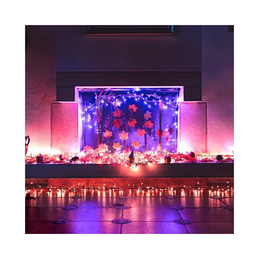 Twinkly - LED RGB Ściemnialny zewnętrzny łańcuch bożonarodzeniowy CLUSTER 400xLED 9,5m IP44 Wi-Fi