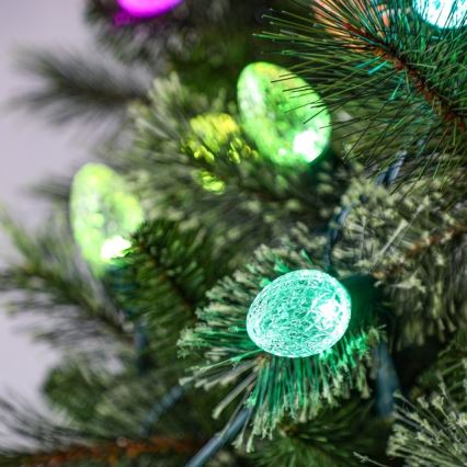 Twinkly - LED RGB Ściemnialny zewnętrzny łańcuch bożonarodzeniowy FACETED 40xLED 14,5 m IP44 Wi-Fi