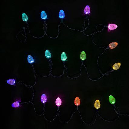 Twinkly - LED RGB Ściemnialny zewnętrzny łańcuch bożonarodzeniowy FACETED 80xLED 26,5 m IP44 Wi-Fi