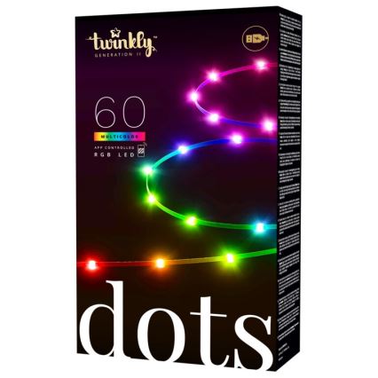 Twinkly - LED RGB Taśma ściemnialna DOTS 60xLED 3 m Wi-Fi USB