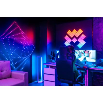 Twinkly - LED RGB ściemnialny łańcuch DOTS 60 diod LED 7 m USB Wi-Fi