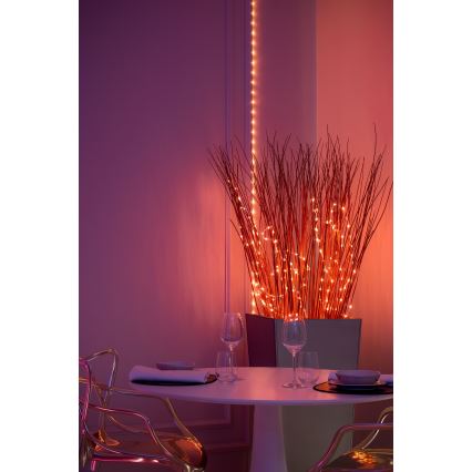 Twinkly - LED RGB ściemnialny łańcuch DOTS 60 diod LED 7 m USB Wi-Fi
