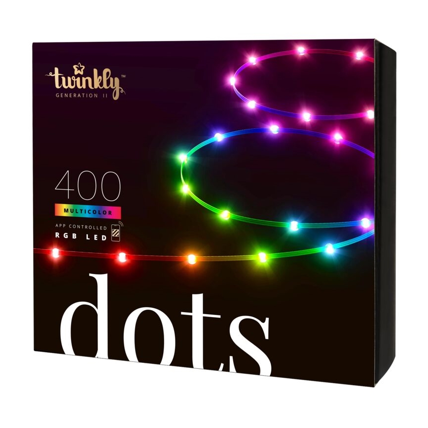 Twinkly - LED RGB zewnętrzna taśma ściemnialna DOTS 400xLED 20 m IP44 Wi-Fi