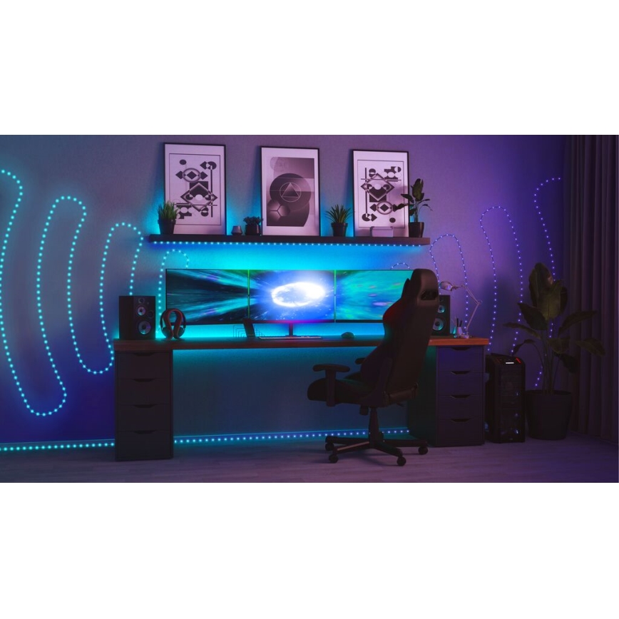 Twinkly - LED RGB zewnętrzna taśma ściemnialna DOTS 400xLED 20 m IP44 Wi-Fi