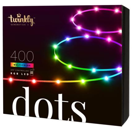 Twinkly - LED RGB zewnętrzna taśma ściemnialna DOTS 400xLED 20 m IP44 Wi-Fi