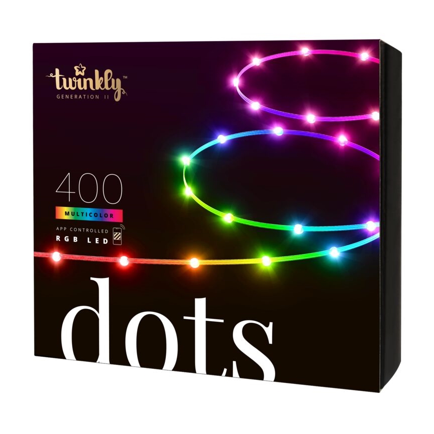 Twinkly - LED RGB zewnętrzna taśma ściemnialna DOTS 400xLED 20 m IP44 Wi-Fi