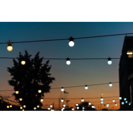 Twinkly - LED Ściemnialny zewnętrzny ozdobny łańcuch FESTOON 20xLED 14m IP44 Wi-Fi