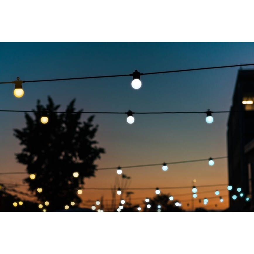 Twinkly - LED Ściemnialny zewnętrzny ozdobny łańcuch FESTOON 20xLED 14m IP44 Wi-Fi