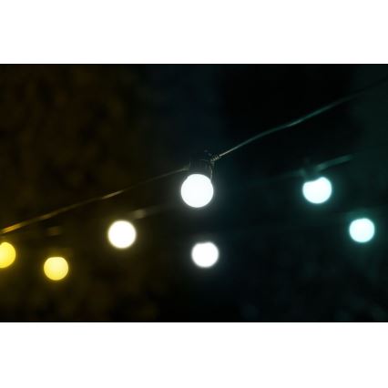 Twinkly - LED Ściemnialny zewnętrzny ozdobny łańcuch FESTOON 20xLED 14m IP44 Wi-Fi