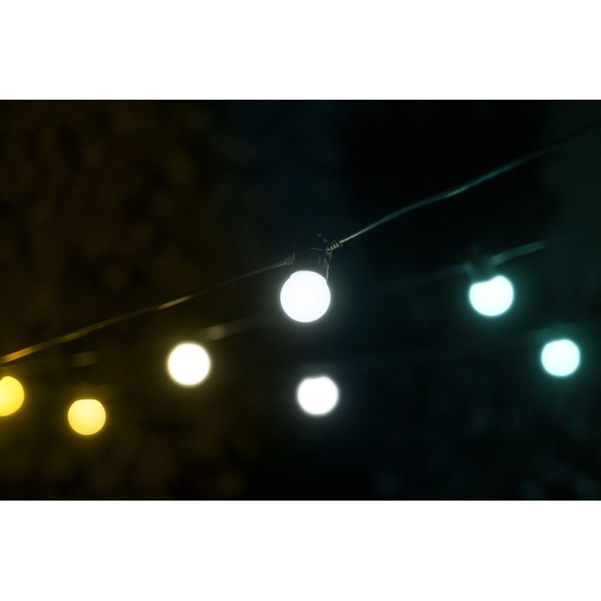 Twinkly - LED Ściemnialny zewnętrzny ozdobny łańcuch FESTOON 20xLED 14m IP44 Wi-Fi