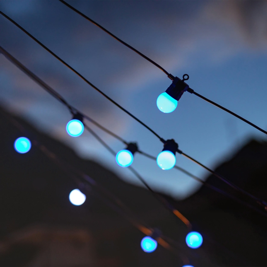Twinkly - LED RGB Ściemnialny zewnętrzny łańcuch ozdobny FESTOON 20xLED 14m IP44 Wi-Fi