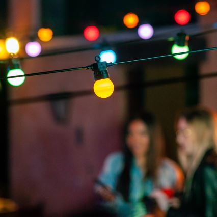 Twinkly - LED RGB Ściemnialny zewnętrzny łańcuch ozdobny FESTOON 20xLED 14m IP44 Wi-Fi