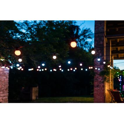 Twinkly - LED RGB Ściemnialny zewnętrzny łańcuch ozdobny FESTOON 20xLED 14m IP44 Wi-Fi