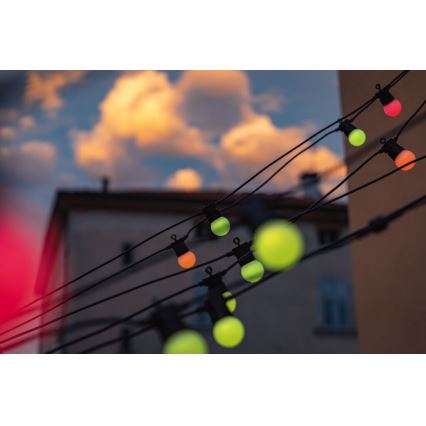Twinkly - LED RGB Ściemnialny zewnętrzny łańcuch ozdobny FESTOON 20xLED 14m IP44 Wi-Fi
