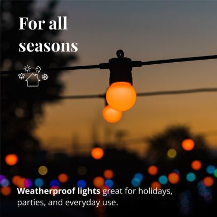 Twinkly - LED RGB Ściemnialny zewnętrzny łańcuch ozdobny FESTOON 20xLED 14m IP44 Wi-Fi