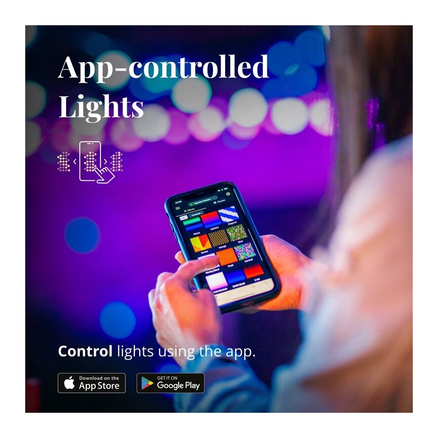 Twinkly - LED RGB Ściemnialny zewnętrzny łańcuch ozdobny FESTOON 20xLED 14m IP44 Wi-Fi