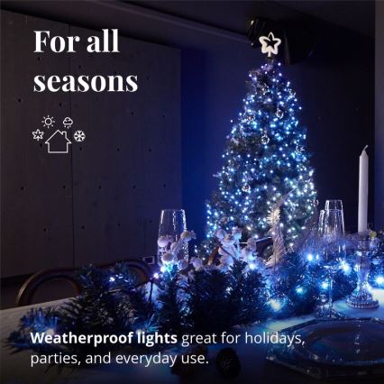 Twinkly - LED RGBW Ściemnialna bożonarodzeniowa dekoracja PRE-LIT GARLAND 50xLED 3,15 m Wi-Fi