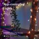 Twinkly - LED RGB Ściemnialna zewnętrzna kurtyna bożonarodzeniowa ICICLE 190xLED 11,5m IP44 Wi-Fi