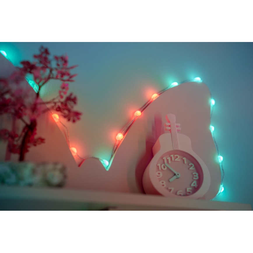Twinkly - LED RGB Ściemnialny łańcuch bożonarodzeniowy CANDIES 100xLED 8 m USB Wi-Fi
