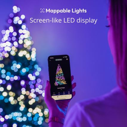 Twinkly - LED RGB Ściemnialny Łańcuch świąteczny CANDIES 100xLED 8 m USB Wi-Fi