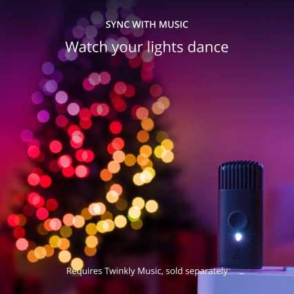 Twinkly - LED RGB Ściemnialny Łańcuch świąteczny CANDIES 100xLED 8 m USB Wi-Fi