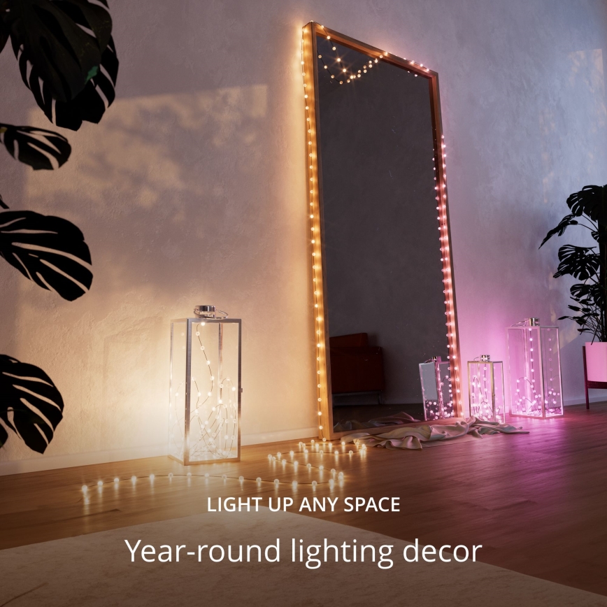 Twinkly - LED RGB Ściemnialny Łańcuch świąteczny CANDIES 100xLED 8 m USB Wi-Fi