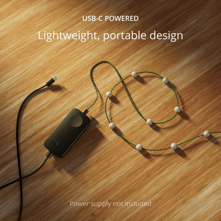 Twinkly - LED RGB Ściemnialny Łańcuch świąteczny CANDIES 100xLED 8 m USB Wi-Fi
